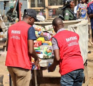 NAFDAC Officers confiscate fake products 