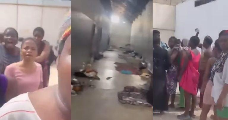 Nigerian Women Allǝgedly Detained In Libya Prison Call For Help, Pleading For Government Intervention (VIDEO)