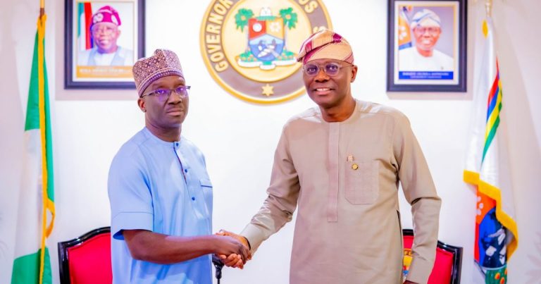 Sanwo-Olu hosts Edo governor-elect, Okpebholo, at Lagos house