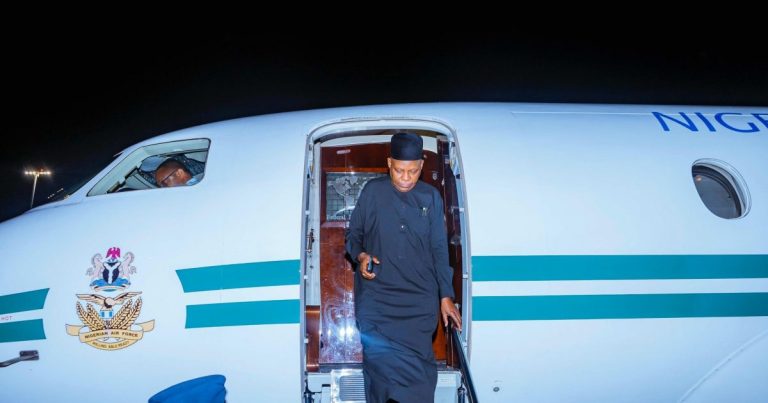 Shettima arrives New York for 79th UNGA