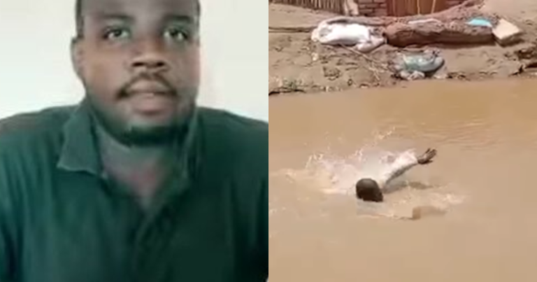 Sudanese doctor swims through flood to perform life-saving surgery