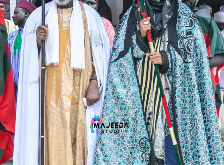 Yobe emir pays solidarity visit to emir Sanusi in Kano