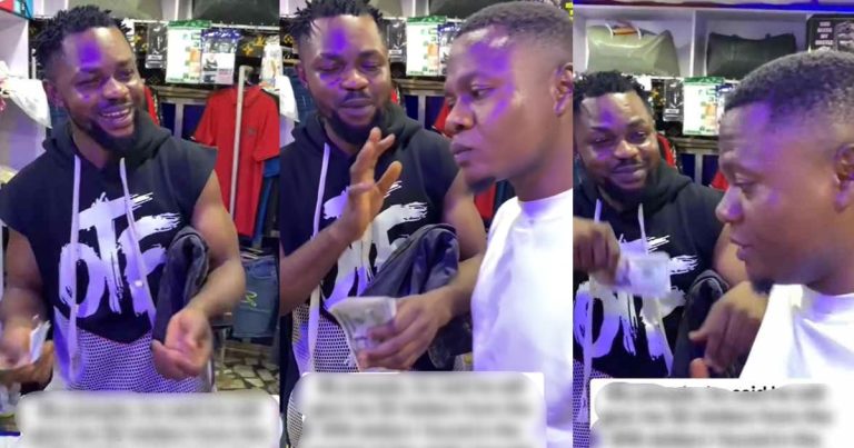 "bro carry your money dey go house" - Drama ensues as boutique owner refuse to split 50/50 after customer discover $98 in purchased jeans (WATCH)