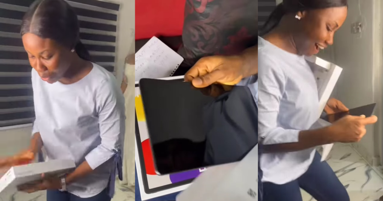 "I didn't see this coming"– Man surprises his wife with new iPad after storage space complaints (WATCH)