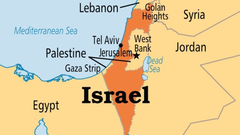 Israel-on-map