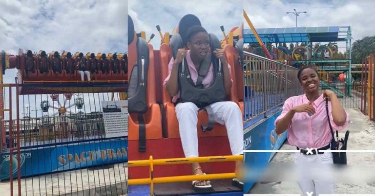 "Never tried this and never trying it" – Lady Shares Her Fr!ghtening Experience Before and After A Ride At Apapa Amusement Park (WATCH) 