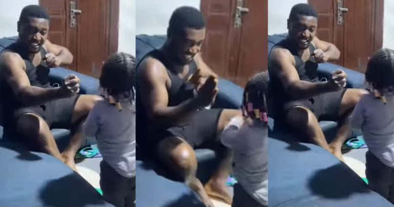 Nigerian father teaches his daughter self-defense after returning home with injùry (WATCH)