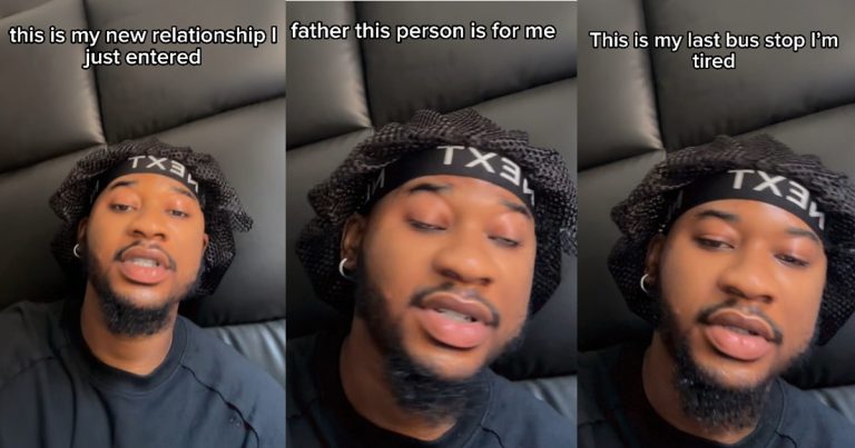 "This my new relationship, I'm not praying 'God split us if we are wrong together' again" – Man (VIDEO)