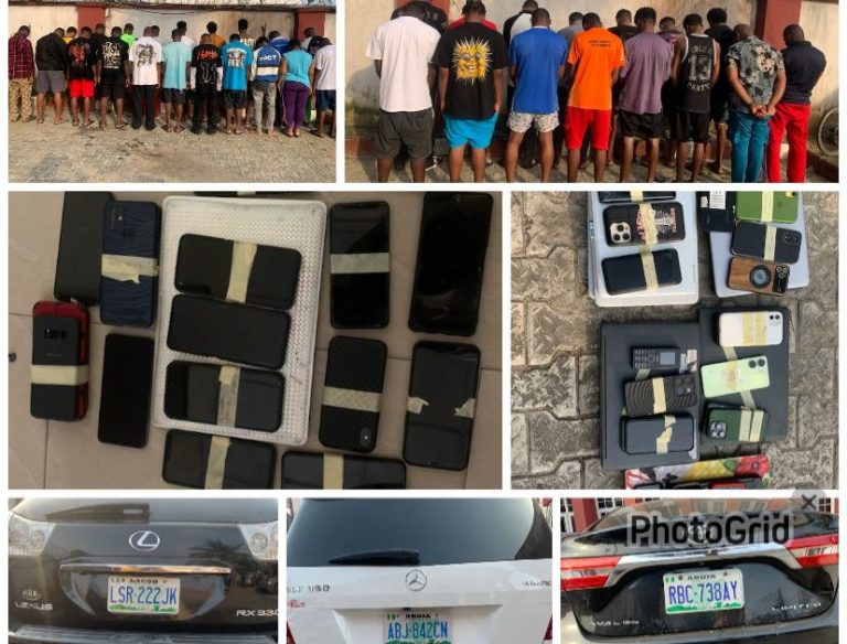 EFCC arrests 35 suspected internet fraudsters in Abia