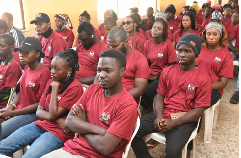 Cross-Section of Participants at  the training programme. Photo Credit: Federal Ministry of Youth Development