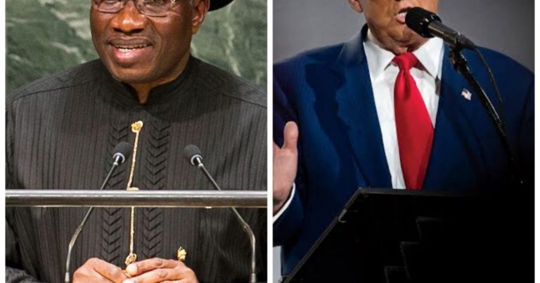 Jonathan congratulates Trump on historic election win, praises his vision