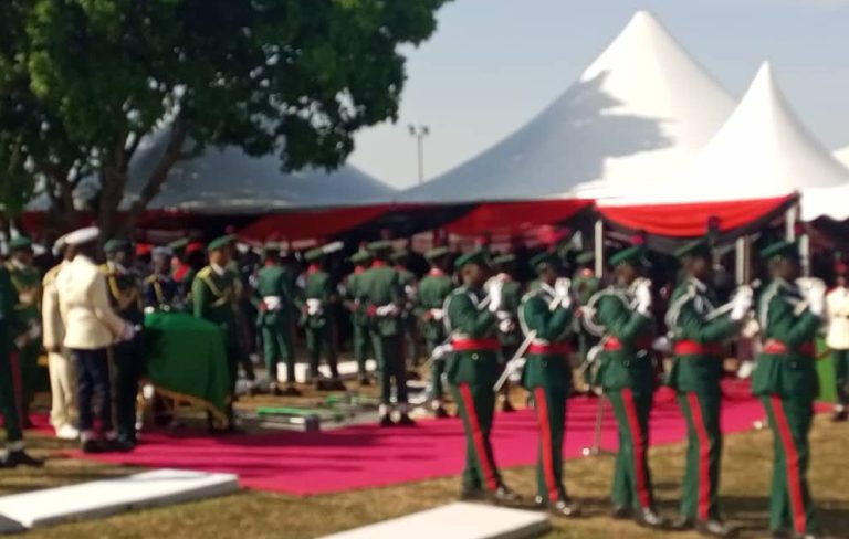 Lagbaja's remains arrive military cemetery 