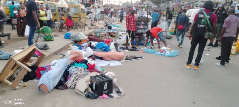 Lagos taskforce dislodges traders from Ikotun BRT station, arrests nine