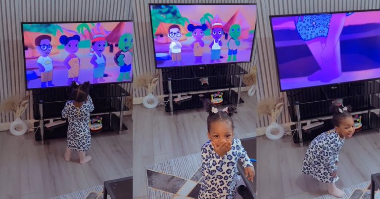 Little girl who prefers Coco Melon, enjoys Indigenous Igbo cartoon after initial disinterest (WATCH)