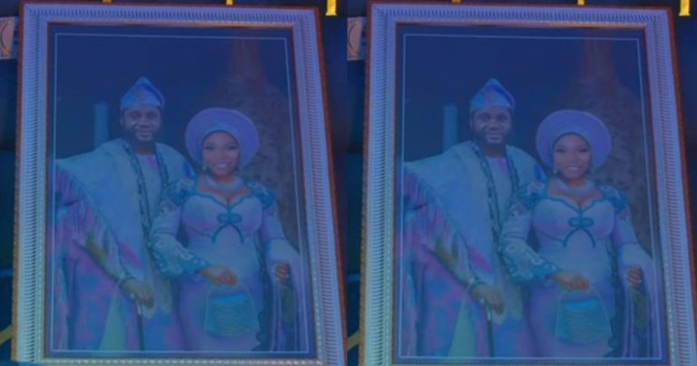 Nigerian woman calls out movie producer after discovering her wedding picture with actors' faces photoshopped onto it (IMAGES)