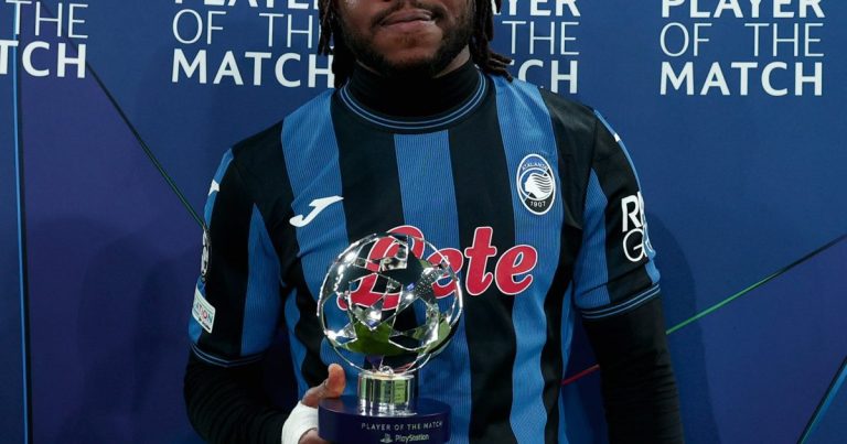 Lookman shines despite Atalanta’s UCL defeat to Madrid, wins MOTM award