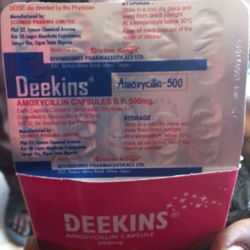 Deekins Amoxycillin capsule batch