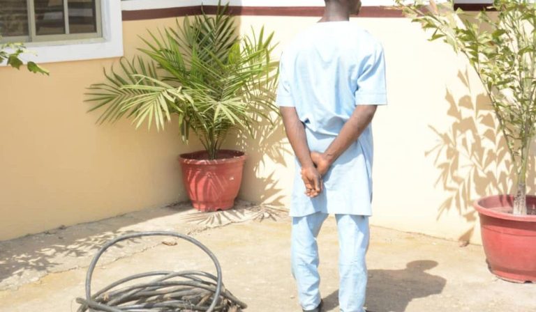 NSCDC arrests 22-year-old for cable vandalism in Kwara