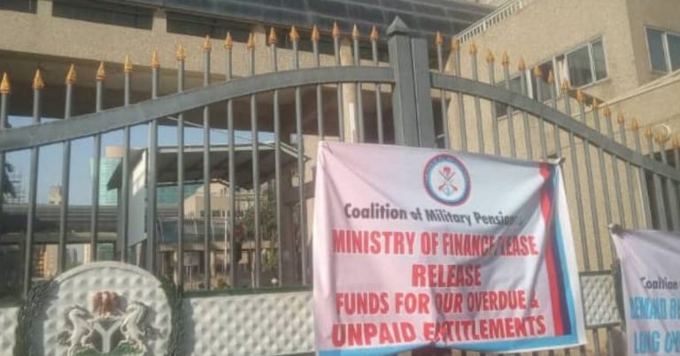 Protesting military retirees shut down finance ministry over unpaid entitlements