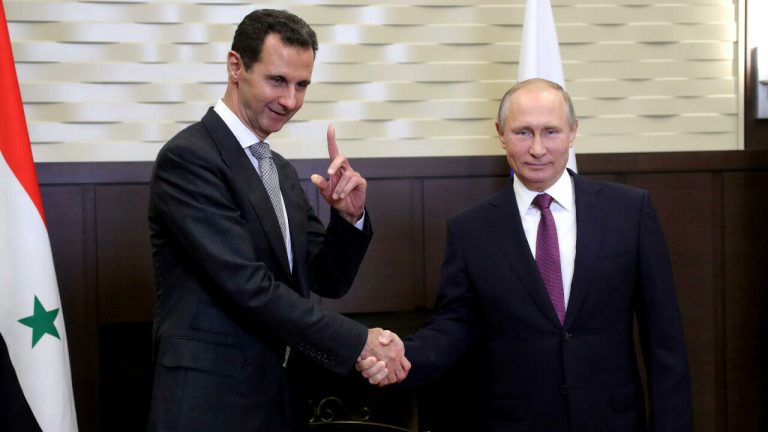 Bashar Al-Assad, Vladimir Putin