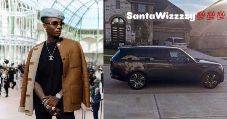 Santa Wizzy: Wizkid gifts sister multi-million naira Range Rover for Christmas (IMAGES)