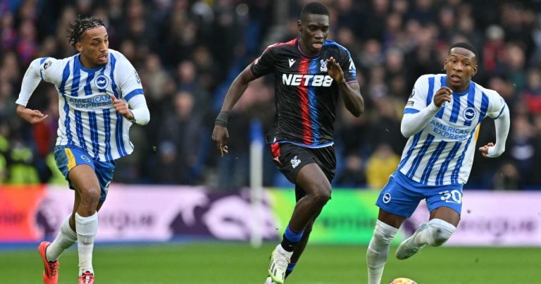 Sarr stars as Crystal Palace beat Brighton 3-1