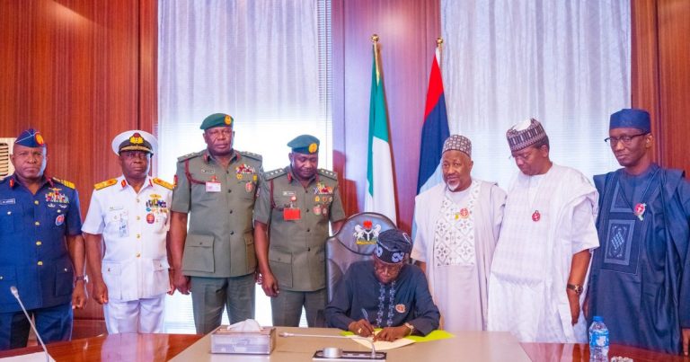 Tinubu approves new conditions of service for military personnel