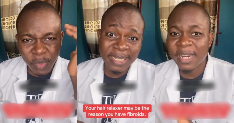 "Using hair relaxer may be the reason you have fibr0id" – Doctor shares (VIDEO)