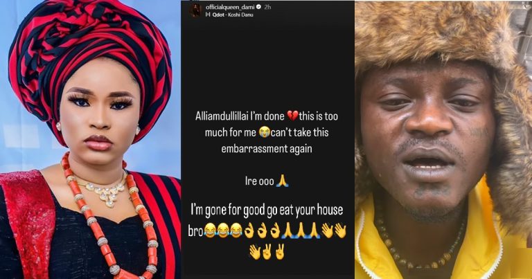 "Who you wan leave am for" – Online viewers question Queen Dammy over her decision to leave Portable