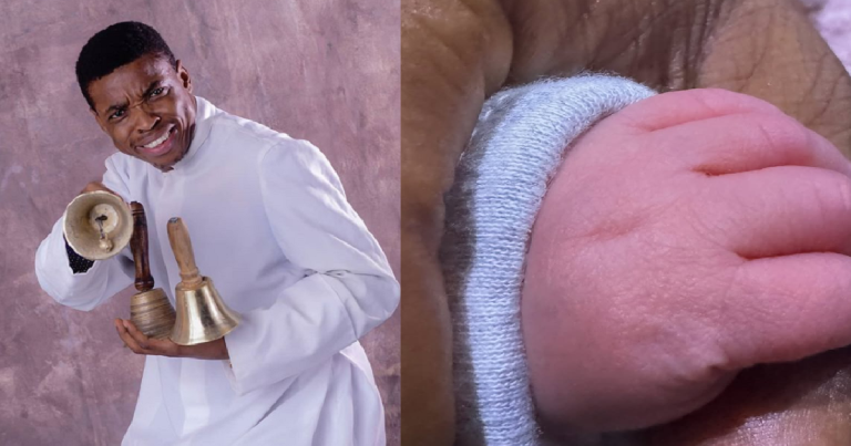 "A Blessing that cannot be hidden" - Comedian Woli Agba welcomes a new baby (IMAGES)