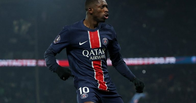 Dembele hits brace as PSG edge out Saint-Etienne