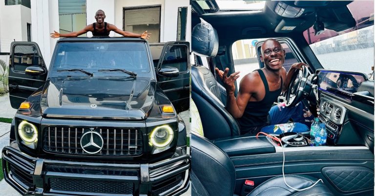 Fans of financial coach GehGeh r0ar in angər as he acquires new luxurious G-Wagon (IMAGES)