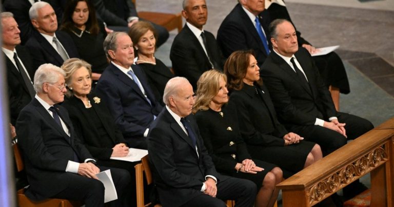 Jimmy Carter unites US presidents as Biden, Obama, Trump grace funeral