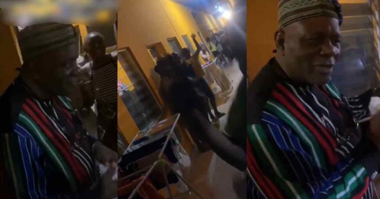 Jubilation as a Nigerian Vice Chancellor dances to the 'Aaron Pierre Mufasa Dance' following his visit to the female hostel (WATCH)