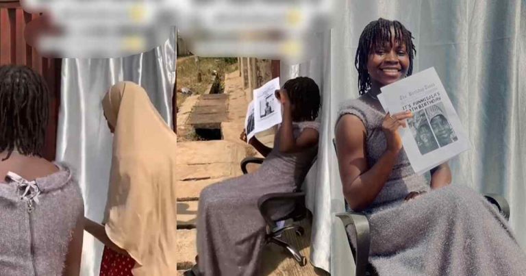Lady Finds Creative Solution for Friend's Birthday Photoshoot Despite Financial Constraints (WATCH)