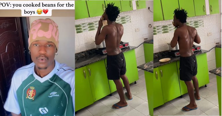 Man shares what he caught his friend doing after he served him a plate of beans (WATCH)