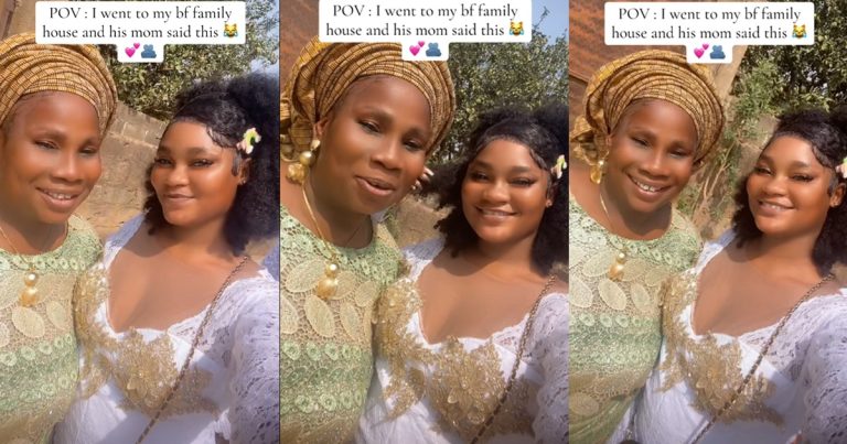 "No worry, husband don sure for you" – Reactions as lady reveals how her boyfriend's mother showers her praises (WATCH