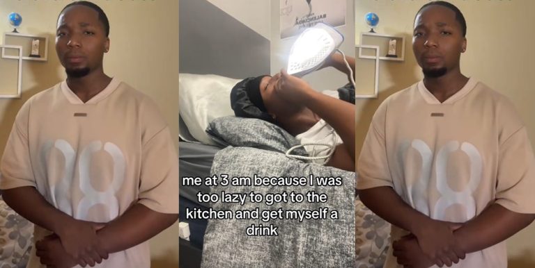 "Because I was too lazy..." – Man Drinks Water from his Electric Iron at 3 AM (VIDEO)