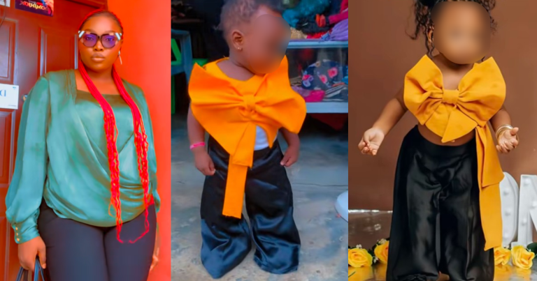 "Even my daughter criɘd cos what is that batwoman style?" – Woman regrɘts trusting a tailor in her street to sew her daughter's oufit (WATCH)