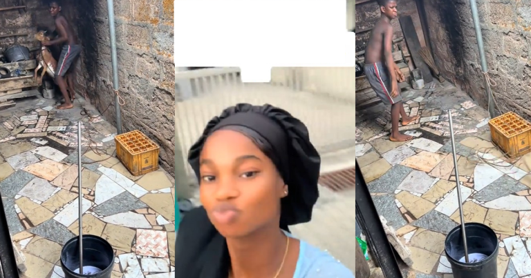 "He poured his @nger on an innocent goat" – Lady hilariously shares what her sibling did to a goat (VIDEO)