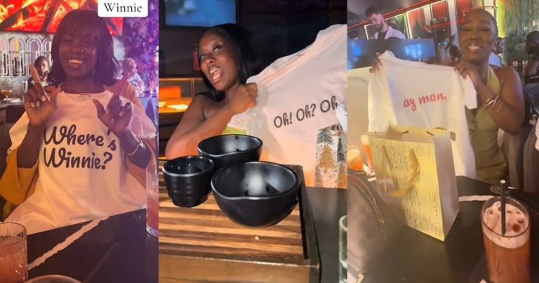 Lady gifts her friends customized T-shirts with their 'catchphrases' as appreciation gifts (WATCH)