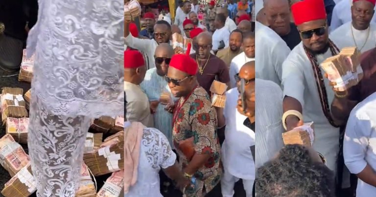 Man shares the new method his dad's friends devised to spray money on his dad at a party because of EFCC (VIDEO)