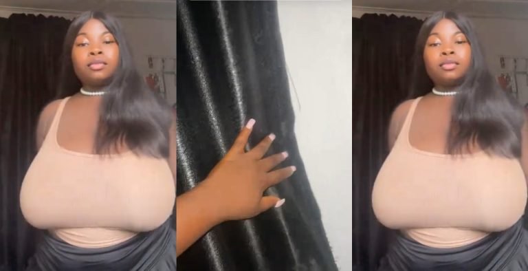 "No one has ever surprised me on my birthday" – Heartfelt moment lady's neighbour surprised her on her birthday (VIDEO)