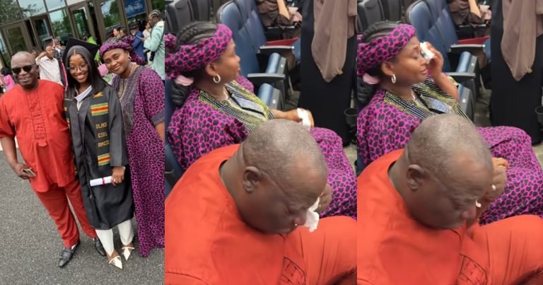 “Proud parents moment” – Lady records her parents shedding tears of joy at her graduation (WATCH) "Proud parents moment" – Lady records her parents shedding tears of joy at her graduation (WATCH)