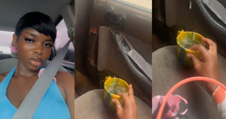 "The car dey leak" – Lady shares her experience going on a date with a 'talking stage' which unexpectedly turned into a rain-soaked ordeal (WATCH)