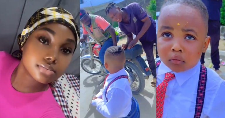 "This boy has seen me finish" – Lady felt embarrassed after her nephew declined a bike ride and insisted on going home in a car after school hours (VIDEO)