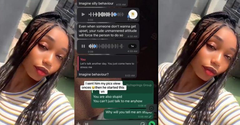 "Una no tell me say nah like this e dey be" – Lady reveals response she received in a talking stage (WATCH)