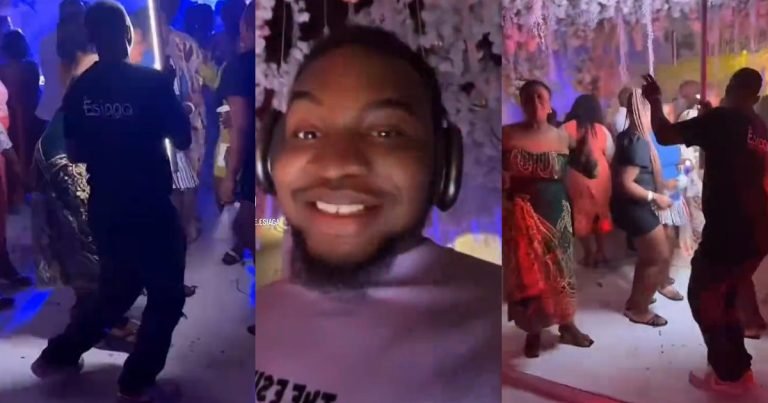 Videographer stúnned after his light man left him to groove during an event (WATCH)