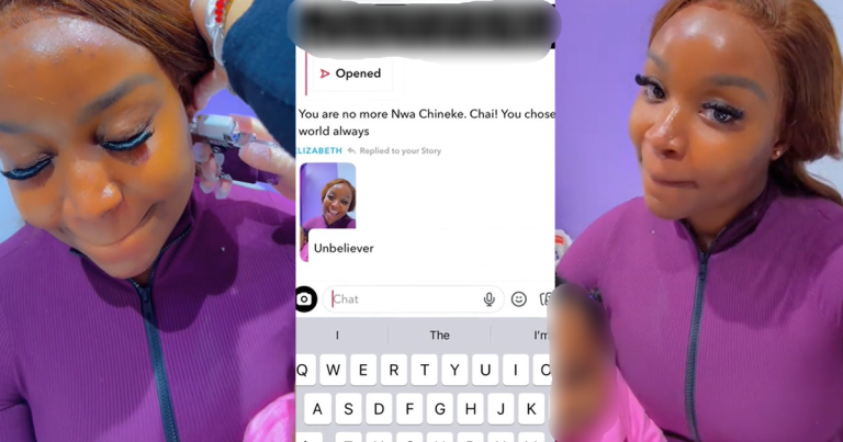 "You chose the world always" – Nigerian mum says as her daughter pierces her ears after 24 years (VIDEO)