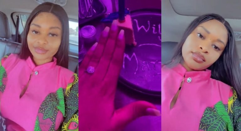"You'II bring that ring let's market it"- Lady reveal brother's reaction to her engagement ring (VIDEO)